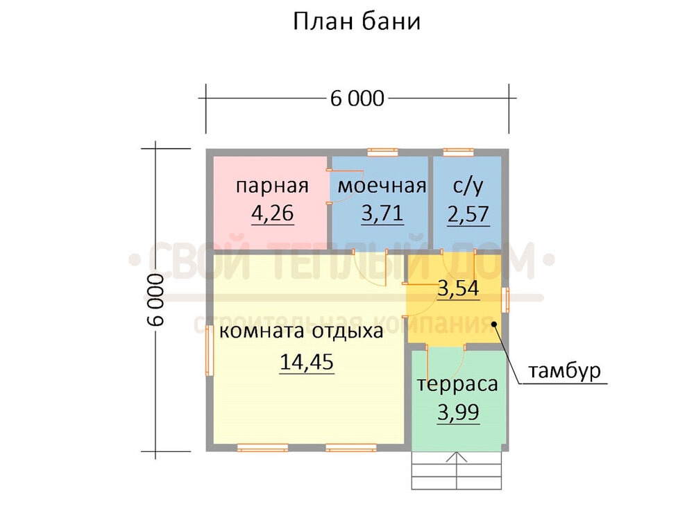 Баня из бруса: 3 проекта на ваш суд